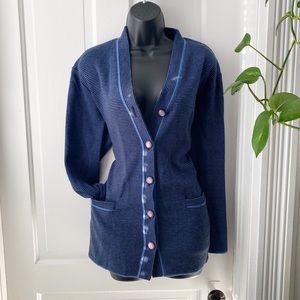 Vintage Blue Cardigan by Essential Elements